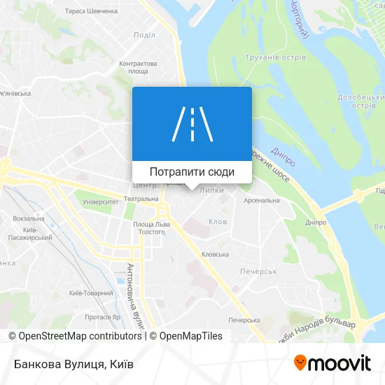 Карта Банкова Вулиця
