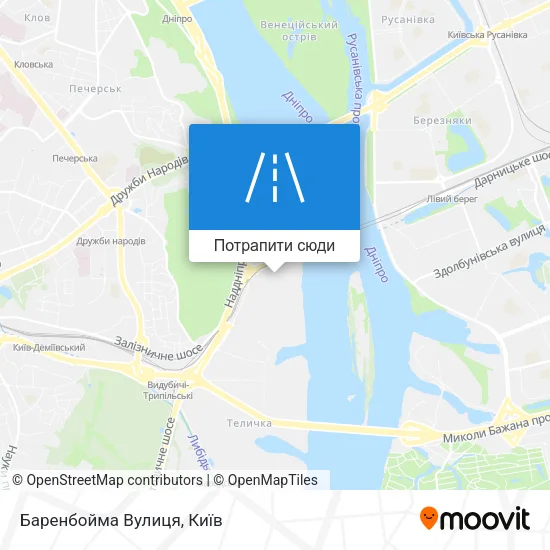 Карта Баренбойма Вулиця