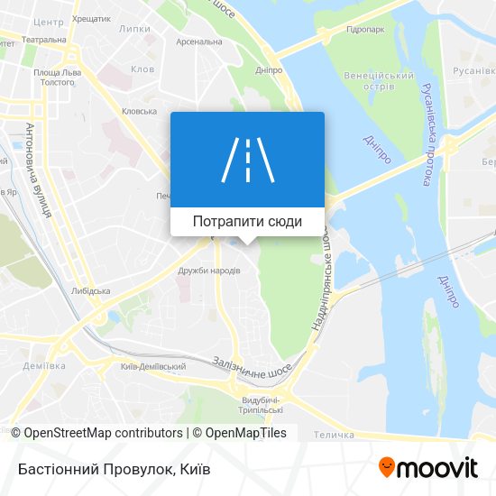Карта Бастіонний Провулок