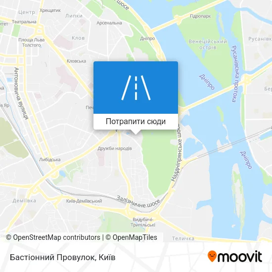 Карта Бастіонний Провулок