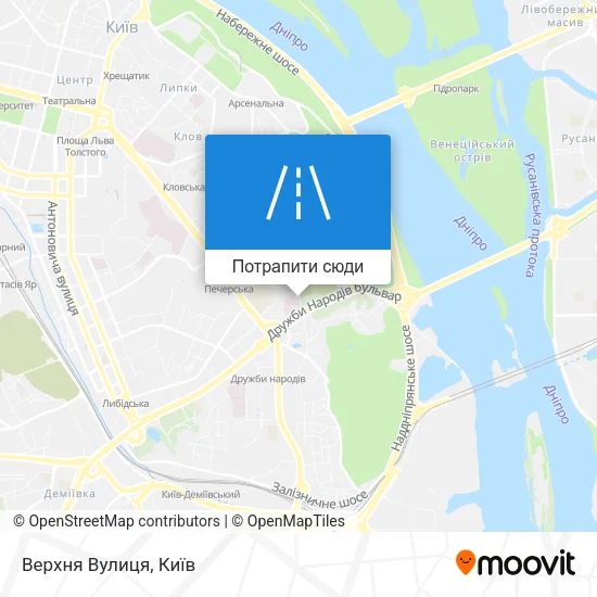 Карта Верхня Вулиця
