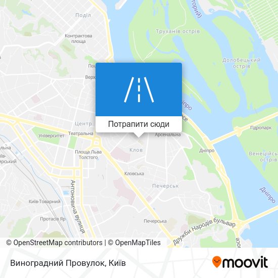 Карта Виноградний Провулок