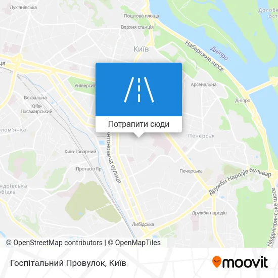 Карта Госпітальний Провулок