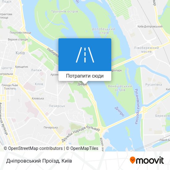 Карта Дніпровський Проїзд