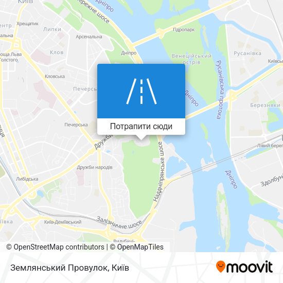 Карта Землянський Провулок