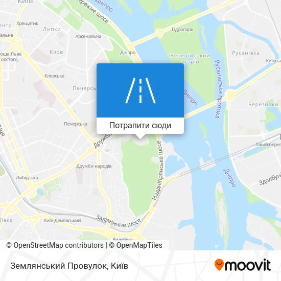 Карта Землянський Провулок