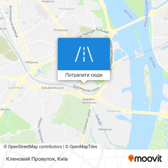 Карта Кленовий Провулок