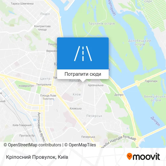 Карта Кріпосний Провулок
