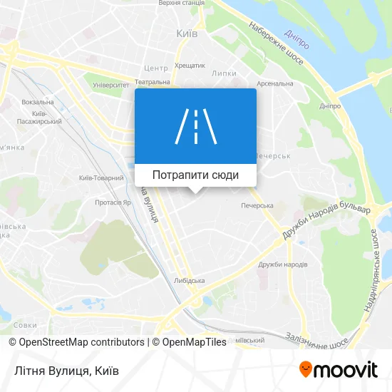 Карта Літня Вулиця