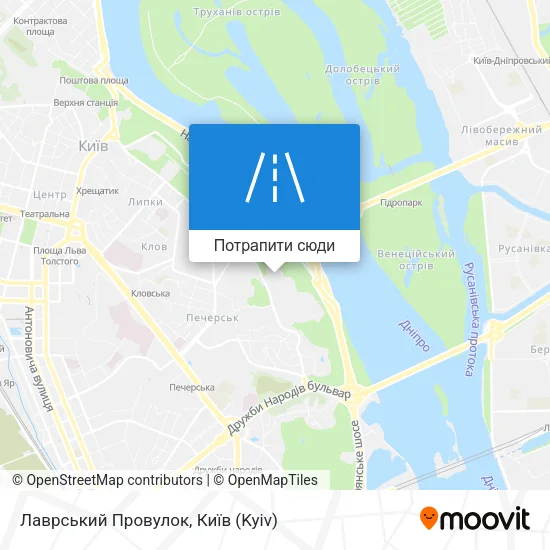 Карта Лаврський Провулок