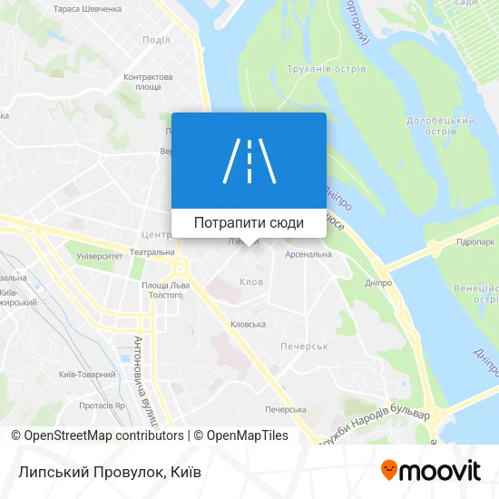 Карта Липський Провулок