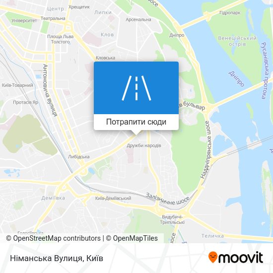 Карта Німанська Вулиця