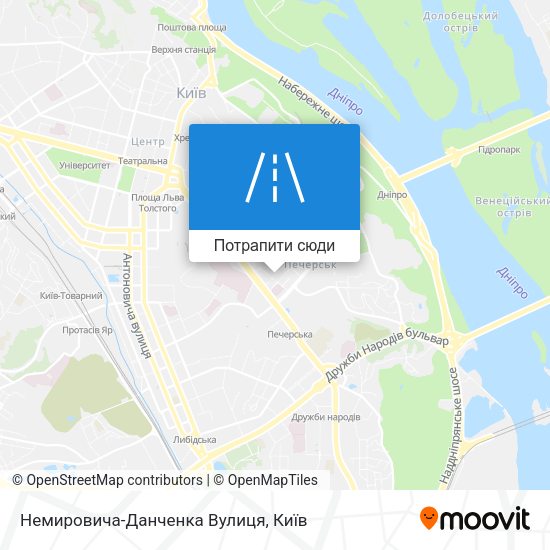 Карта Немировича-Данченка Вулиця