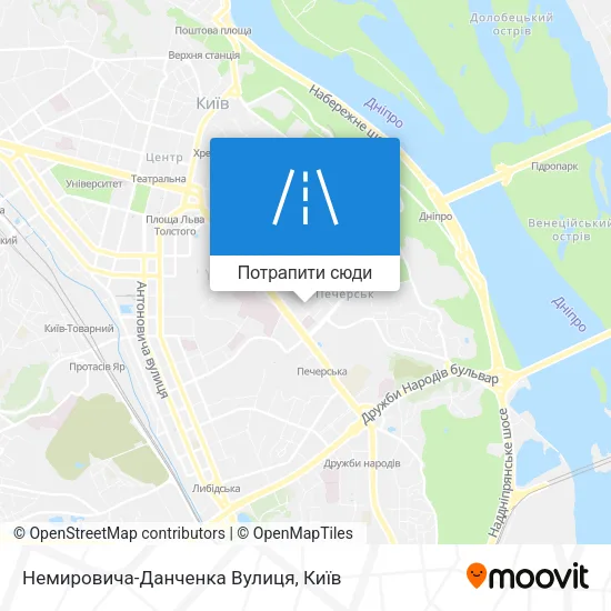 Карта Немировича-Данченка Вулиця
