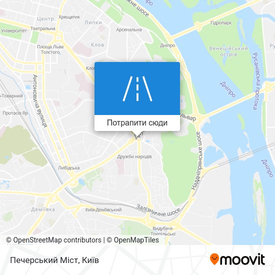 Карта Печерський Міст