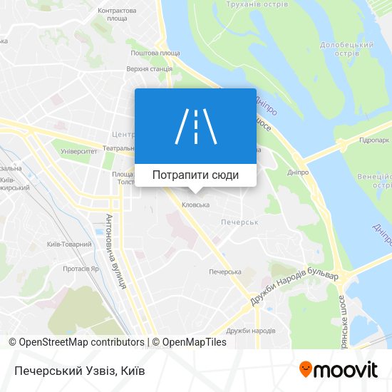 Карта Печерський Узвіз