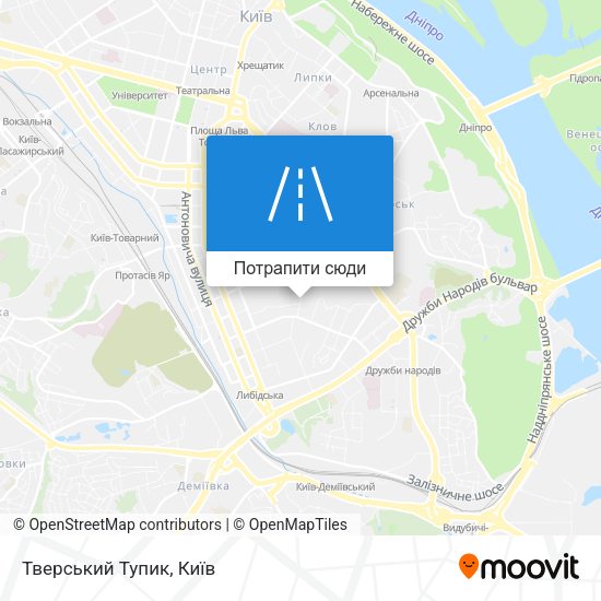 Карта Тверський Тупик
