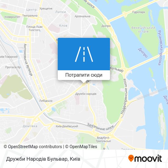 Карта Дружби Народів Бульвар