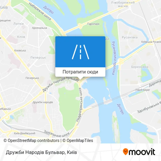 Карта Дружби Народів Бульвар