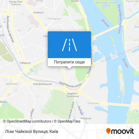 Карта Лізи Чайкіної Вулиця