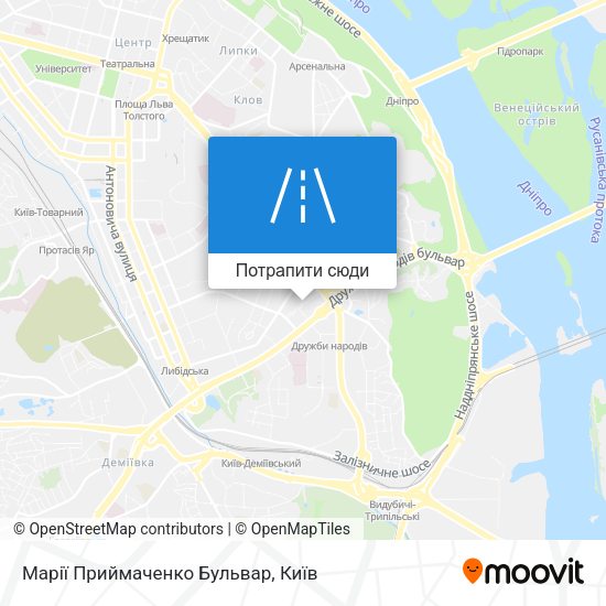 Карта Марії Приймаченко Бульвар