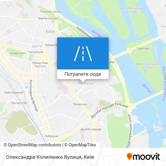 Карта Олександра Копиленка Вулиця