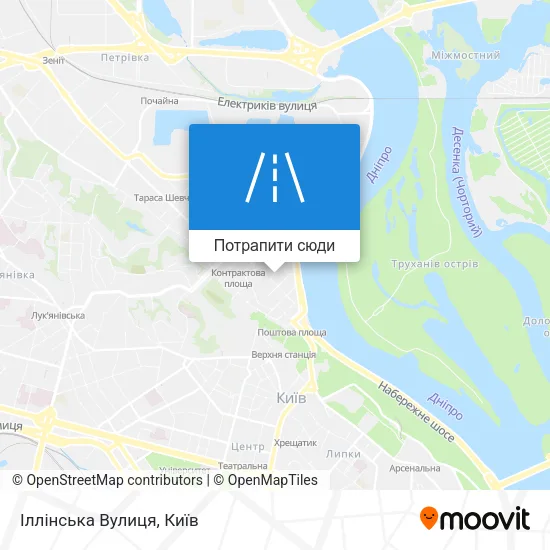Карта Іллінська Вулиця