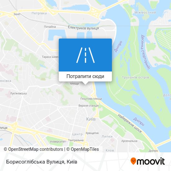 Карта Борисоглібська Вулиця