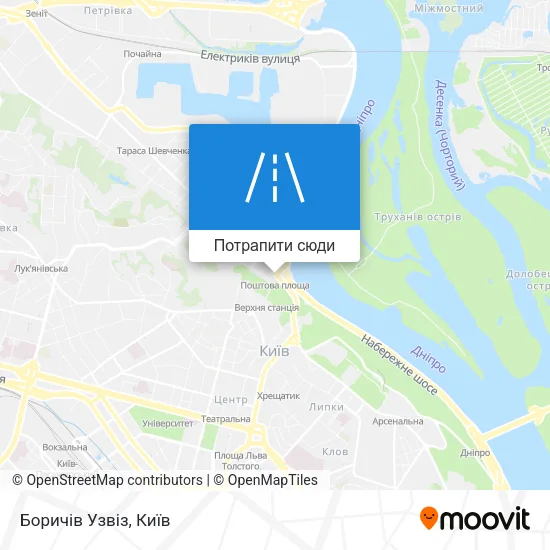 Карта Боричів Узвіз