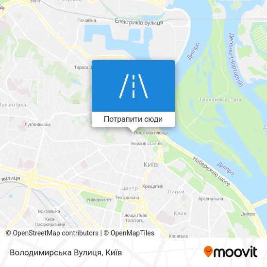 Карта Володимирська Вулиця