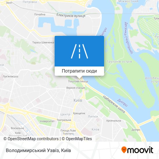Карта Володимирський Узвіз
