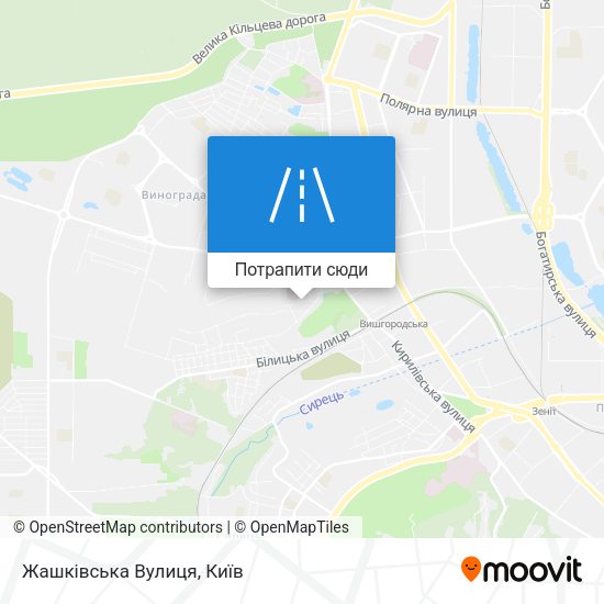 Карта Жашківська Вулиця