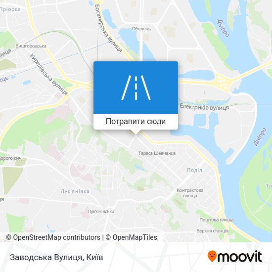 Карта Заводська Вулиця