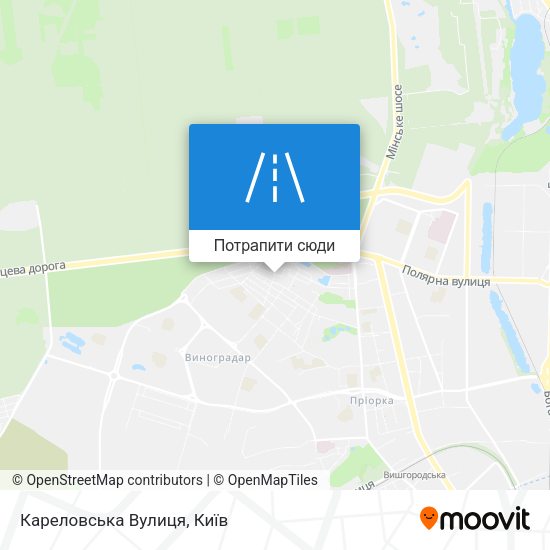 Карта Кареловська Вулиця