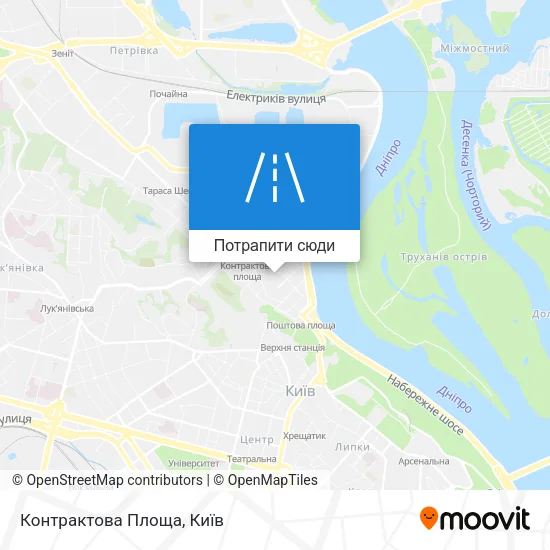 Карта Контрактова Площа