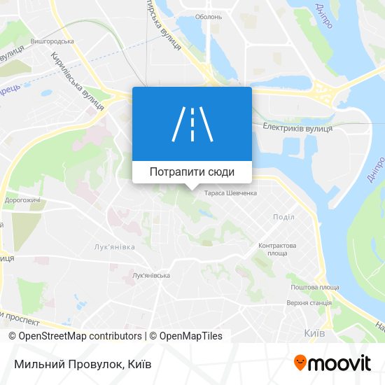 Карта Мильний Провулок