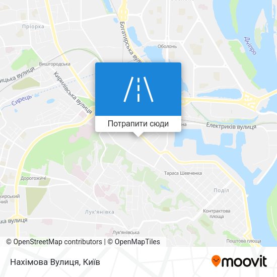 Карта Нахімова Вулиця