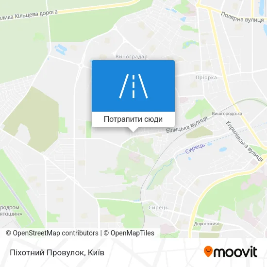 Карта Піхотний Провулок