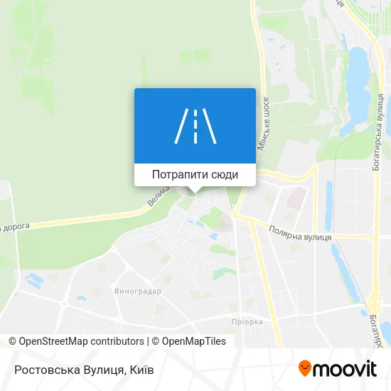 Карта Ростовська Вулиця