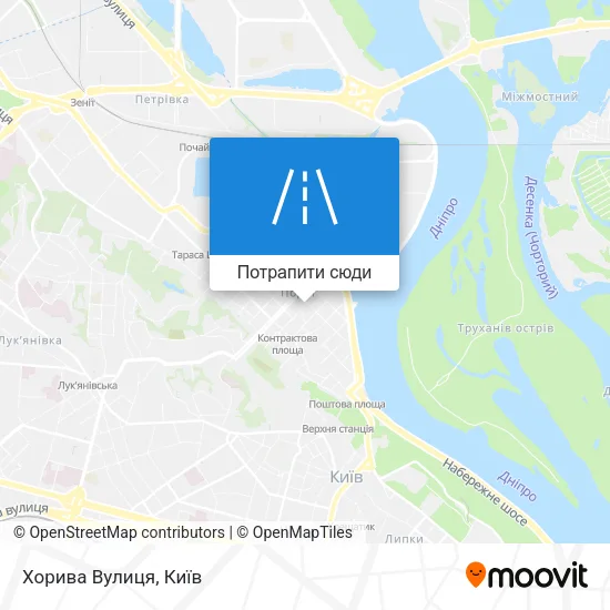 Карта Хорива Вулиця