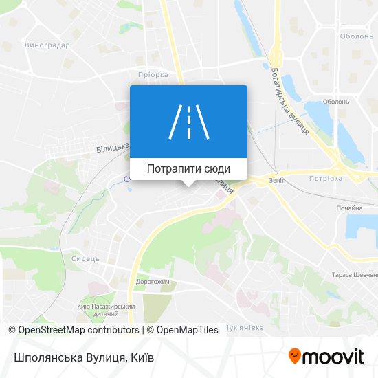 Карта Шполянська Вулиця