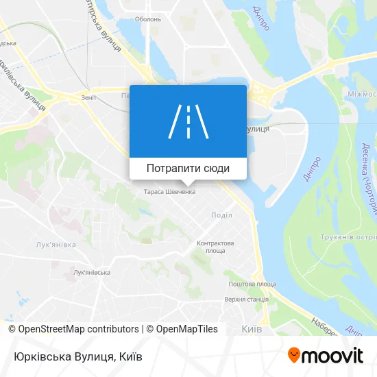 Карта Юрківська Вулиця