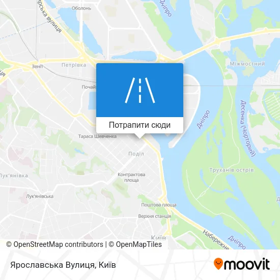 Карта Ярославська Вулиця