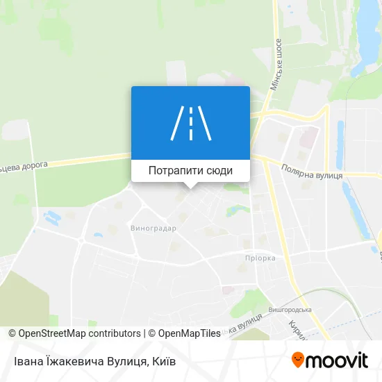 Карта Івана Їжакевича Вулиця