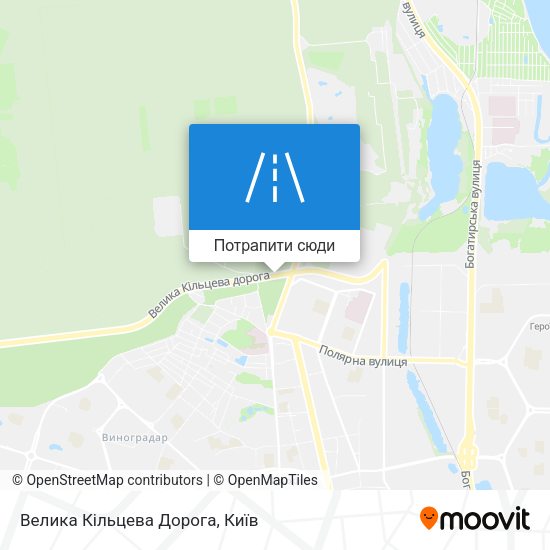 Карта Велика Кільцева Дорога
