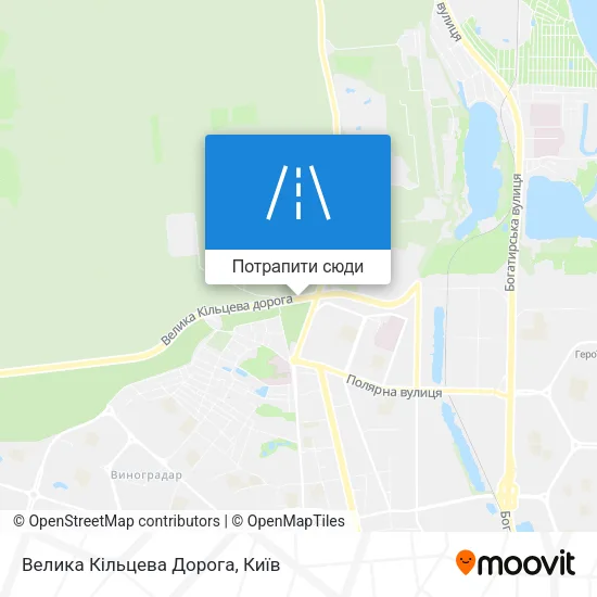 Карта Велика Кільцева Дорога