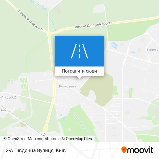 Карта 2-А Південна Вулиця