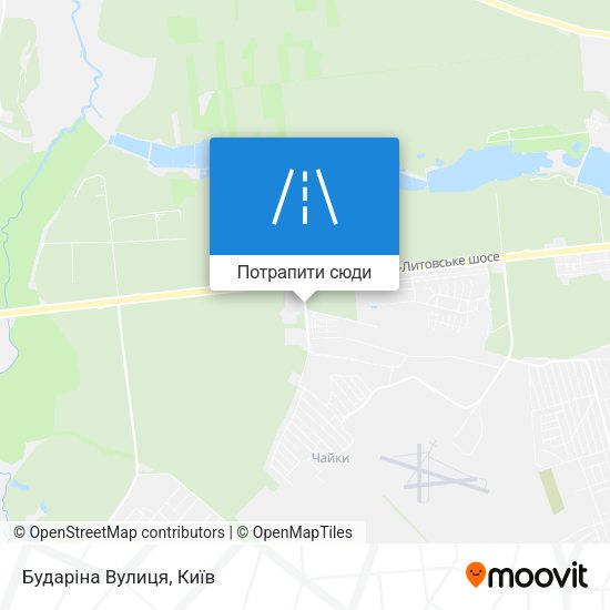 Карта Бударіна Вулиця