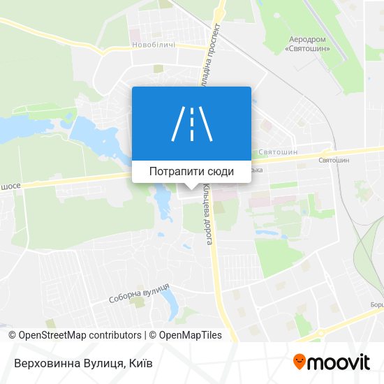 Карта Верховинна Вулиця