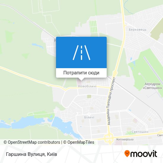 Карта Гаршина Вулиця